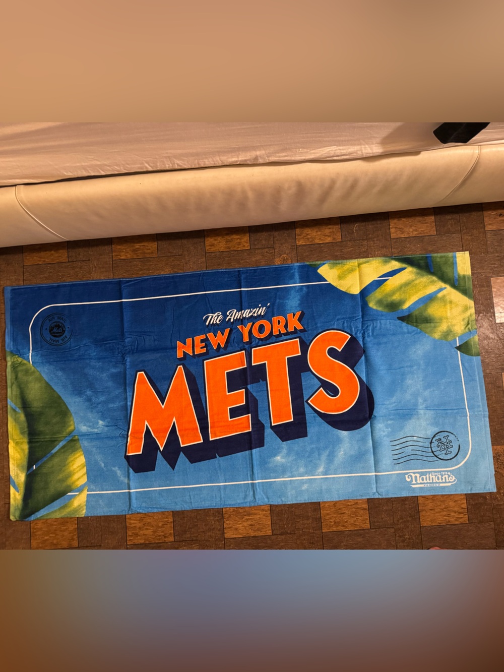 New York Mets Nathan’s Hotdog Beach Towel Jordan New Balance 2002R Adidas Samba